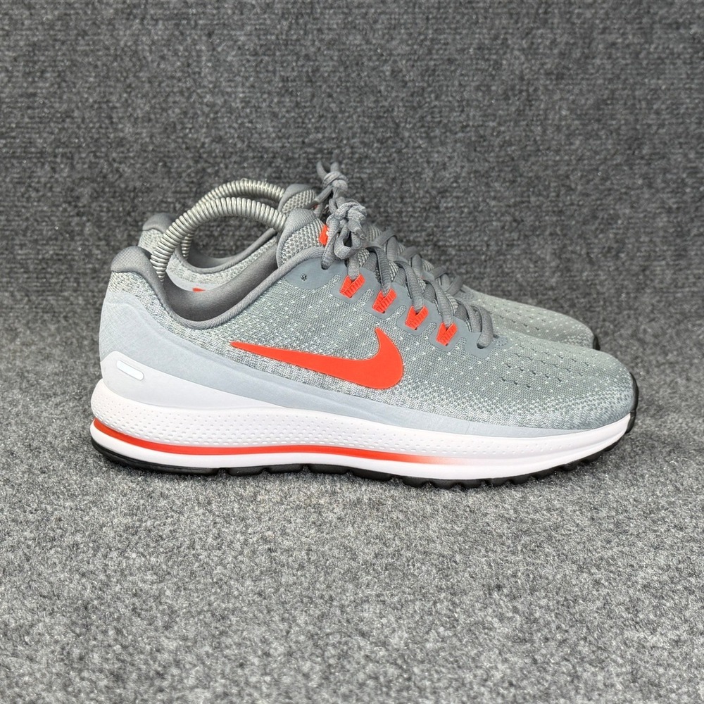 Nike Air Zoom Vomero 13 Running Shoes Women's 8.5 Grey Orange Athletic Training